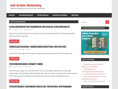 Link-Archive-Webkatalog - Redaktionell gepflegter deutschsprachiger Webkatalog Thumb