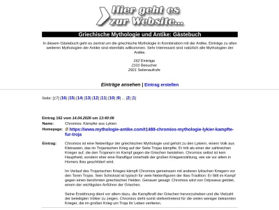 Gästebuch: Griechische Mythologie und Antike Thumb