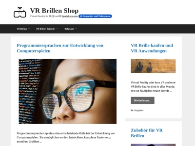 VR Brillen Shop - Virtuell Reality für PC und Spielekonsolen Thumb