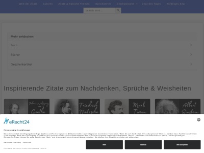 Schöne berühmte Zitate zum Nachdenken Thumb