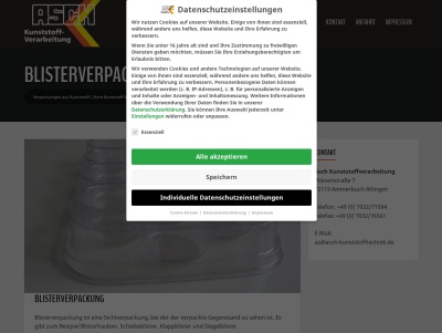 Blisterverpackungen und andere Verpackungen aus Kunststoff Thumb