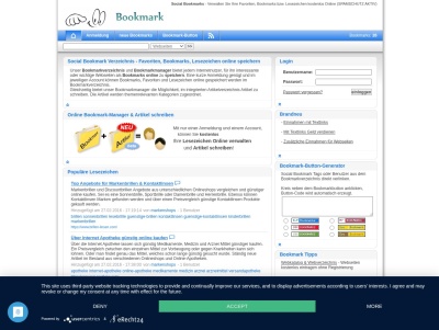 Social Bookmarks Verzeichnis - schöne Webseiten aus dem Web Thumb