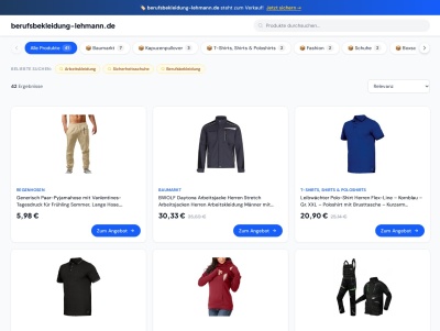 Kochbekleidung im Berufsbekleidung Lehmann Shop Thumb