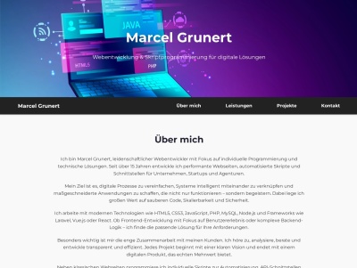 Marcel Grunert – Webentwicklung & Skriptprogrammierung Thumb