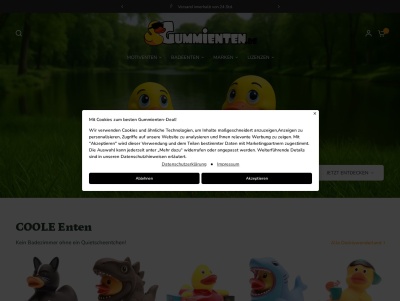 Online-Shop für Badeenten und Quietscheentchen Thumb