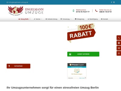 Umzugsunternehmen Berlin - Engelmann Umzüge Thumb