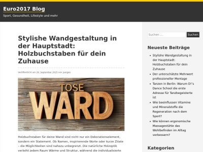 Jürgens Euro2017 Blog - Sport, Gesundheit, Lifestyle und mehr Thumb