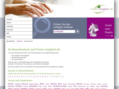 Firmen-Vergleich  Digitales Branchenbuch für Unternehmenspräsentationen Thumb