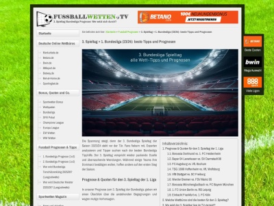 Bundesliga Prognosen für den 3. Spieltag Thumb