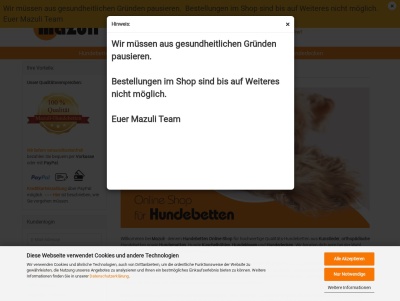 Mazuli - Dein Hundebetten Online-Shop Thumb