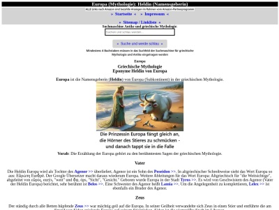 Europa (griechische Mythologie) Thumb