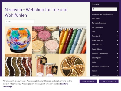 Neoaveo - Webshop für Tee, Wellness und Wohlfühlen Thumb