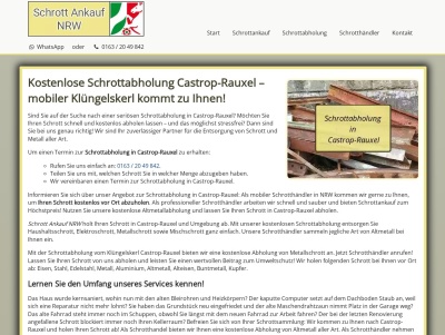 Schrottabholung Castrop-Rauxel | Kostenloser Service | Flexible Termine Thumb