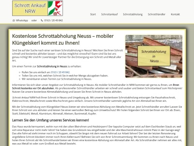 Schrottabholung Neuss | Kostenloser Service | Flexible Termine Thumb