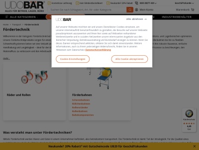 Fördertechnik kaufen | Versandkostenfrei bei UDOBR! Thumb