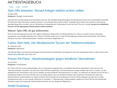 AKTIENTAGEBUCH - Einblicke, Analysen und Strategien für erfolgreiche Aktieninvestitionen Thumb