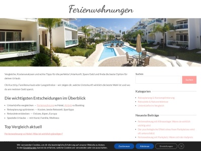 Ferienwohnungen vergleichen – Unterkünfte, Spartipps und bessere Reiseentscheidungen Thumb