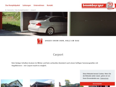 Ihr Autounterstand aus Holz: Carport | Baumberger Bau AG Thumb