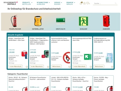 Feuerlöscher Shop. Alles Versandkostenfrei. Erste-Hilfe und Zubehör. Thumb