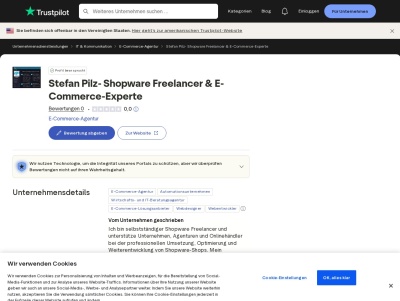 Bewertungen zu Stefan Pilz- Shopware Freelancer & E-Commerce-Experte | Geben Sie die erste Bewertung zu... Thumb