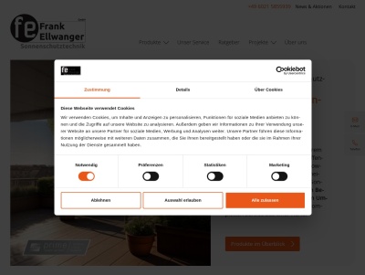 Reparatur & Montage von Markisen - Ellwanger Sonnenschutz Thumb