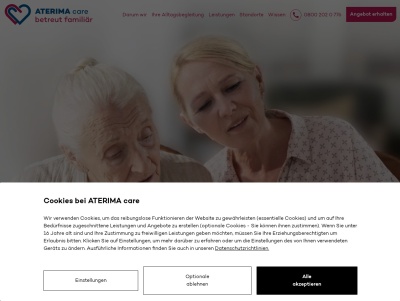 Seniorenbetreuung und Pflege zuhause Thumb