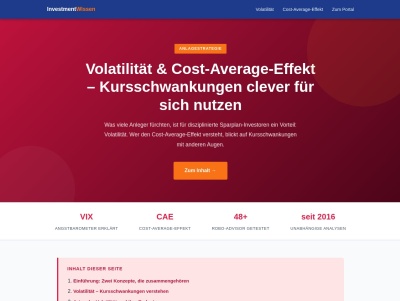 Volatilität & Cost-Average-Effekt – Kursschwankungen clever nutzen Thumb