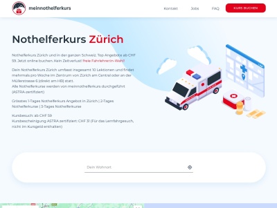 Nothelferkurs im Raum Zürich  Thumb