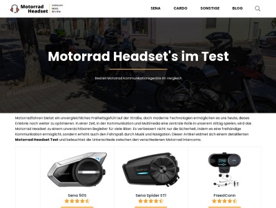 Motorrad Headset Thumb