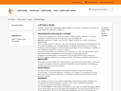 Loftsails Segel, High End v. Monty Spindler Thumb