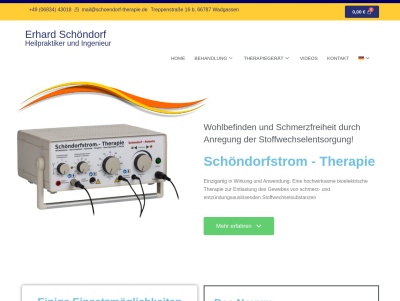 Schöndorfstrom Therapie - Therapie für Wohlbefinden und Schmerzfreiheit Thumb