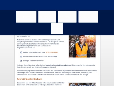 Schrottabholung Bochum  kostenlos Altmetall und Schrott entsorgen Thumb