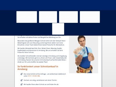 Schrottankauf Arnsberg  Altmetallankauf  Faire Preise  Bargeld Thumb