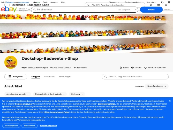 http://www.ebaystores.de/Duckshop-Badeenten-Shop