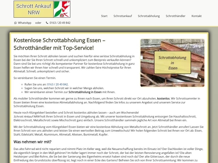 https://www.schrott-ankauf-nrw.de/schrottabholung-essen.html