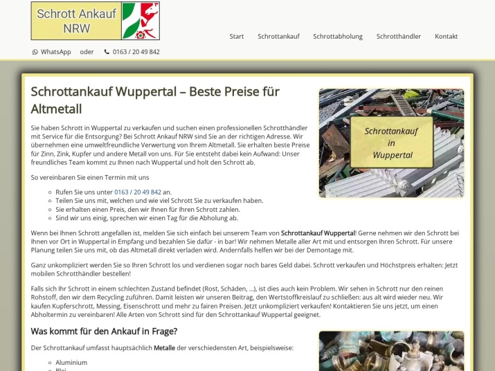 https://www.schrott-ankauf-nrw.de/schrottankauf-wuppertal.html