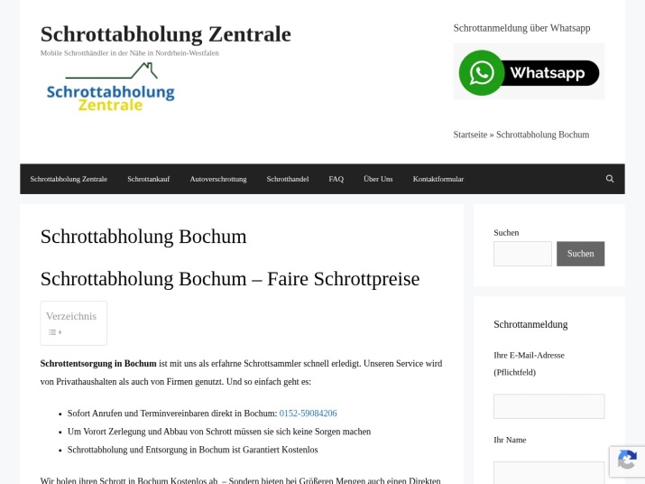 https://schrottabholung-zentrale.de/schrottabholung-bochum/