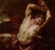 Details von Tityos ist in der griechischen Mythologie ein großer Sünder Thumb