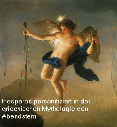 Hesperos ist in der griechischen Mythologie der Abendstern