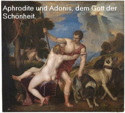 Adonis ist in der griechischen Mythologie das Sinnbild der Schönheit