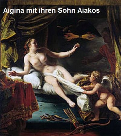 Aigina ist in der griechischen Mythologie die Namensgeberin der Insel Ägina