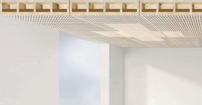 Lignatur Holz-Deckenelement & Holz-Dachelemente auch Akustikdecken.