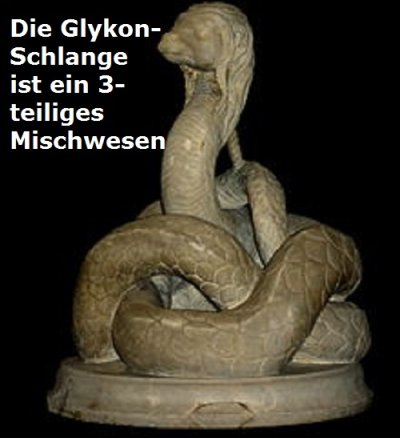 Glykon-Schlange: 3-teiliges Mischwesen