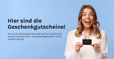 Überrasche mit einem Gutschein als perfektes Geschenk