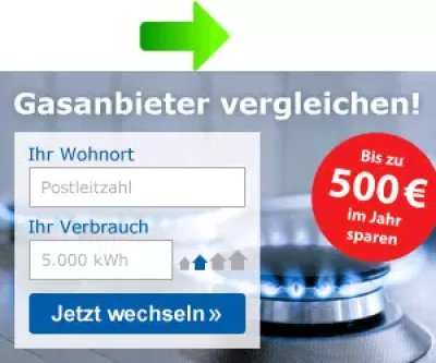 Gastarife vergleichen / berechnen