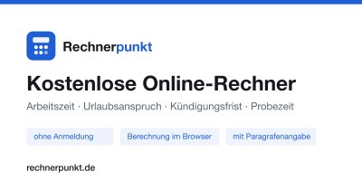 Rechnerpunkt – praktische Arbeitsrechner direkt im Browser